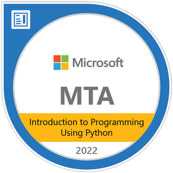 MTA: Introduction to Programming Using Python certificate