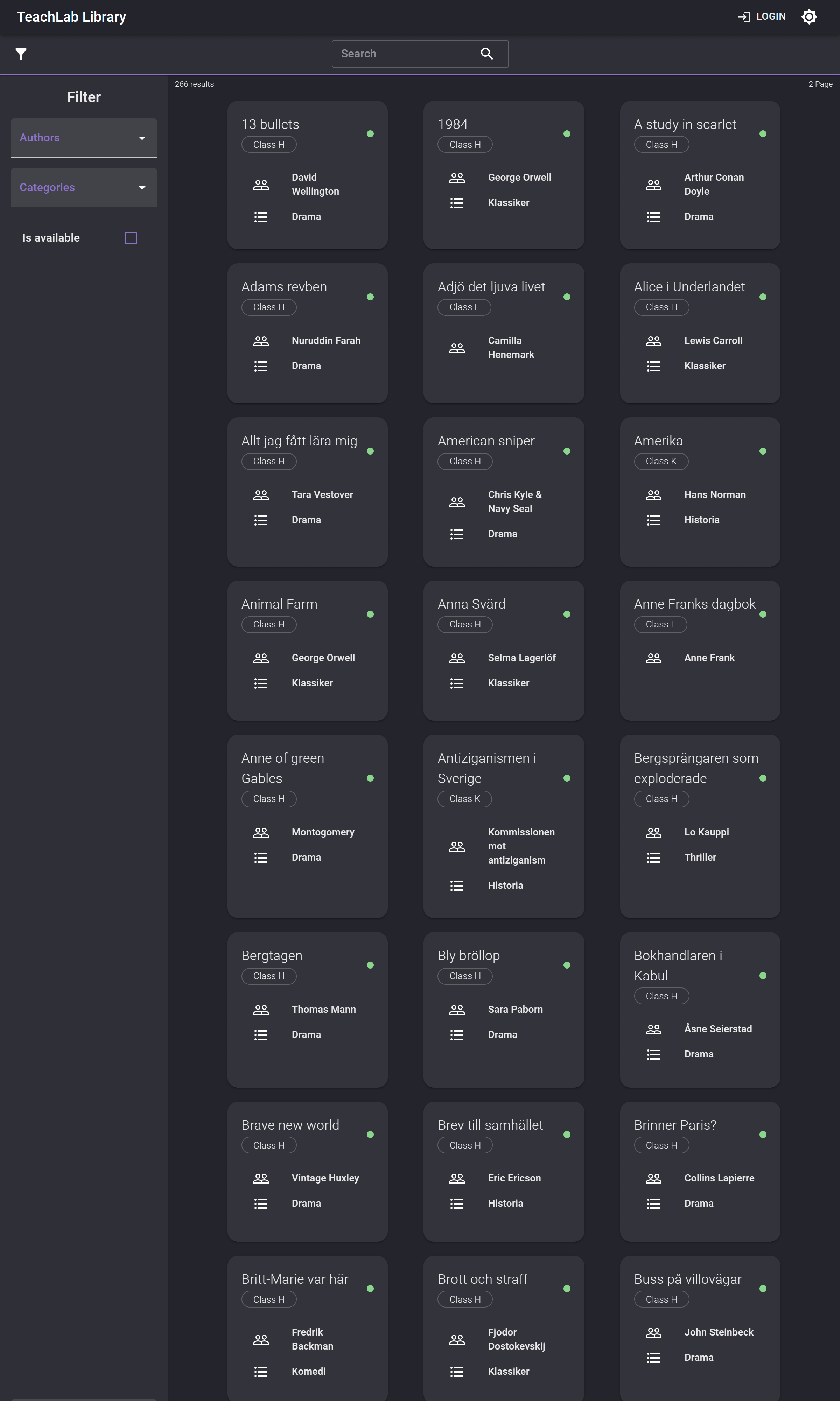 Teachlab Library Frontend